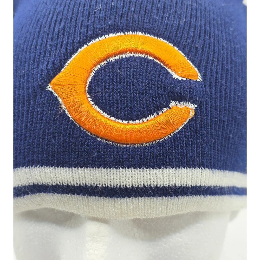 Chicago Bears Embroidered C Logo Knit Beanie Hat‎ Skull Cap NFL Footbal